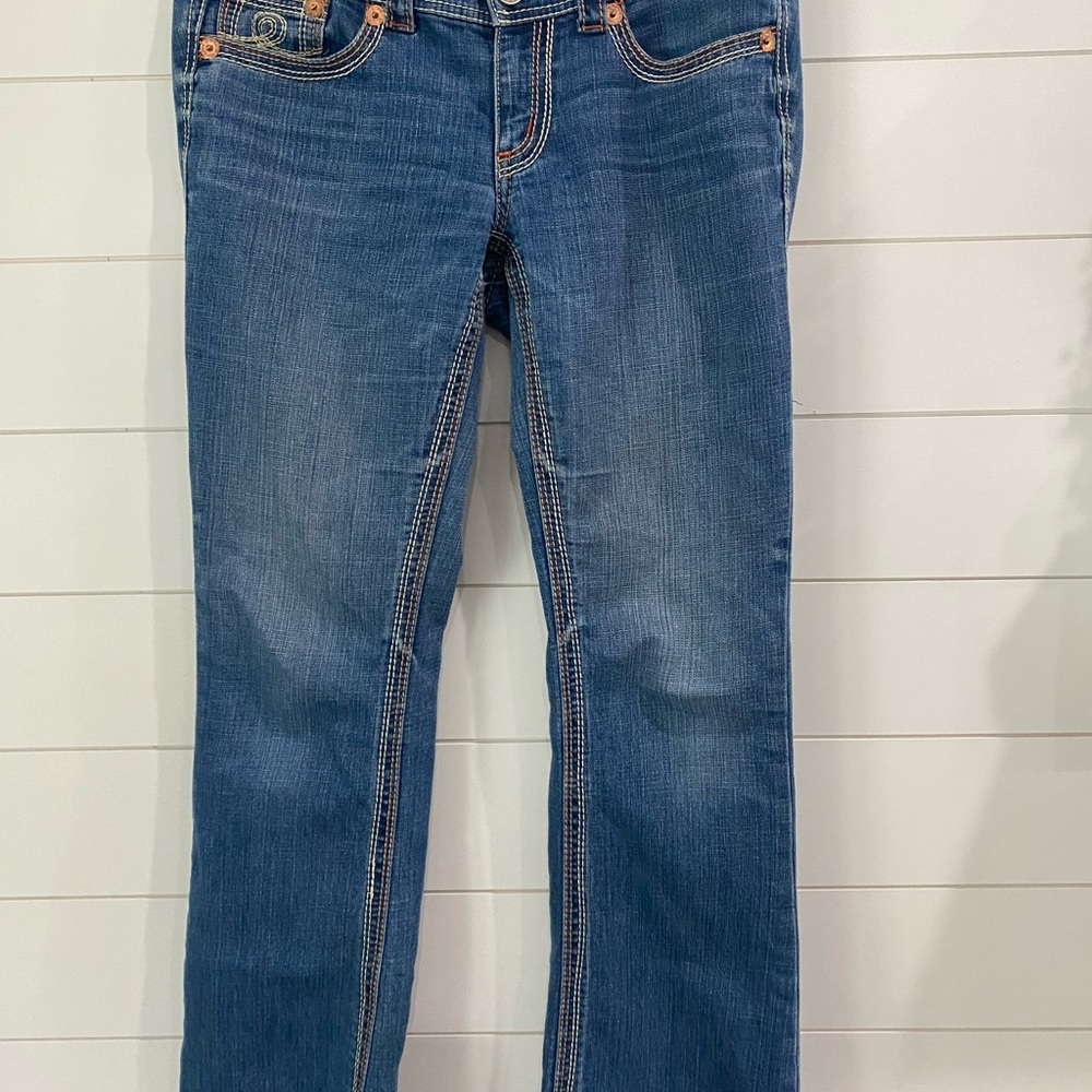 Seven7 Women's Straight Leg Blue Jeans